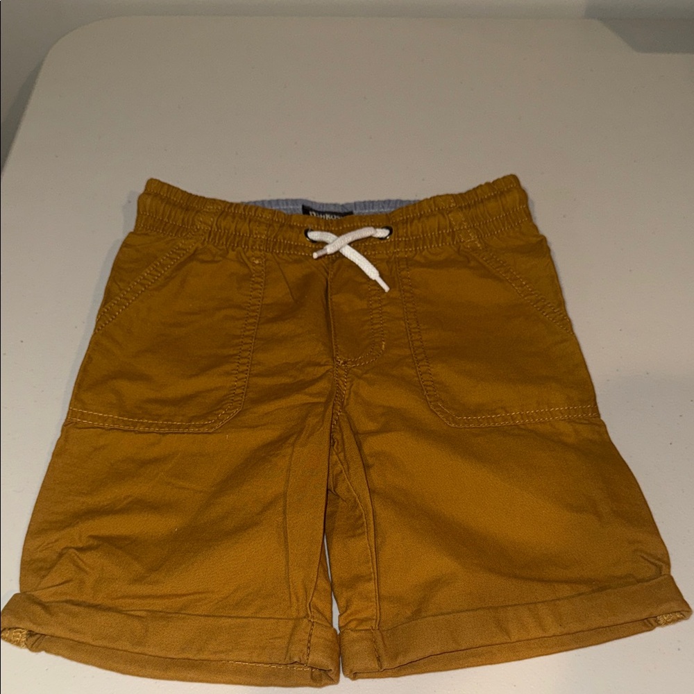 OshKosh B'gosh Mustard Yellow Shorts with White Drawstring